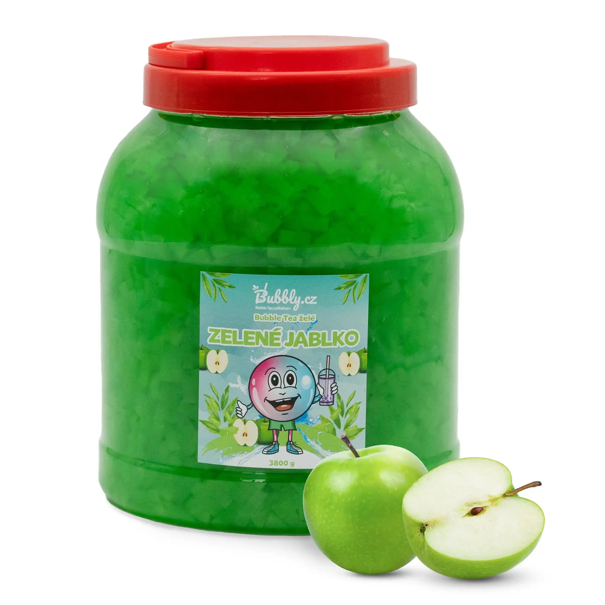 Bubble Tea želé – zelené jablko, 3800g