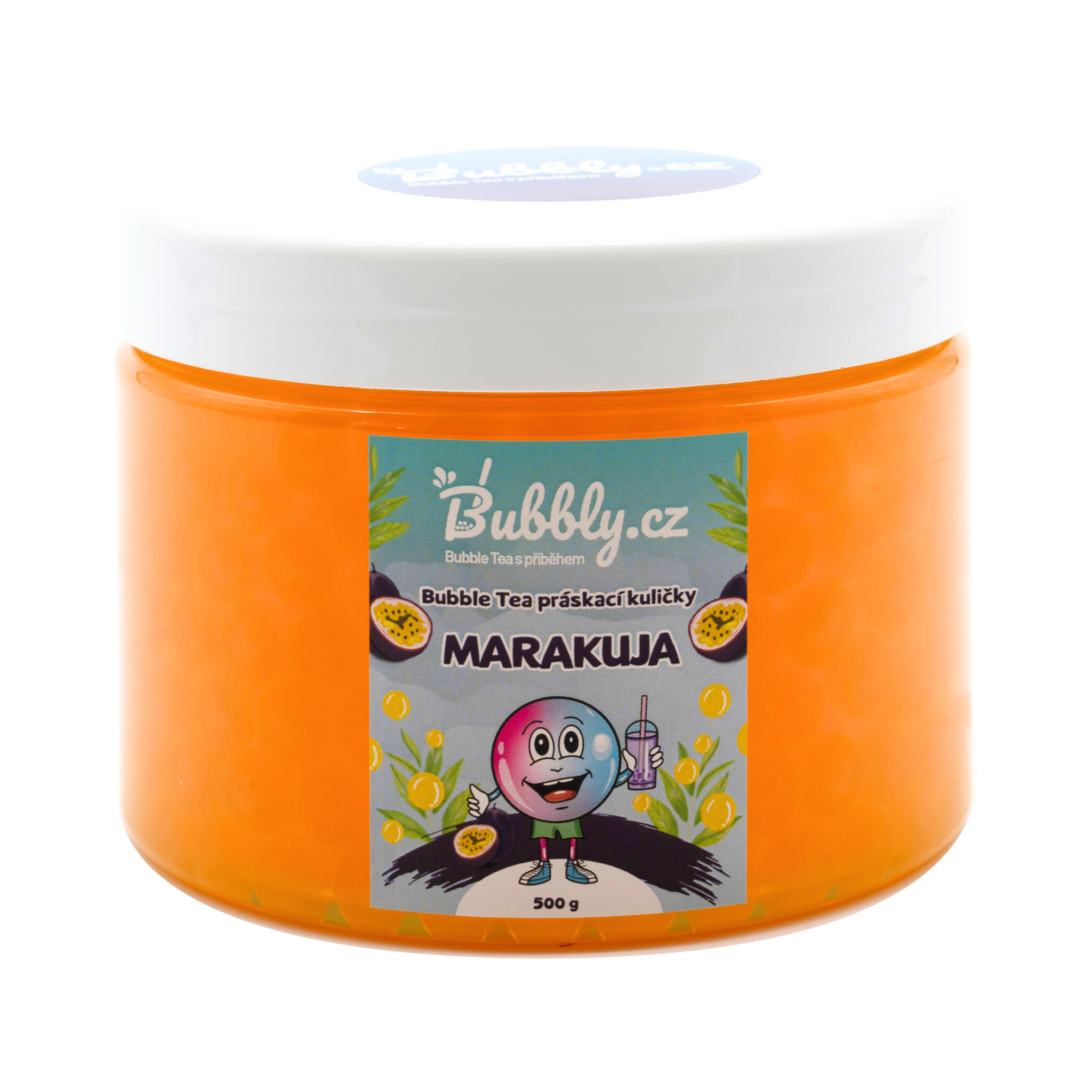 Bubble Tea práskací kuličky – marakuja, 500g