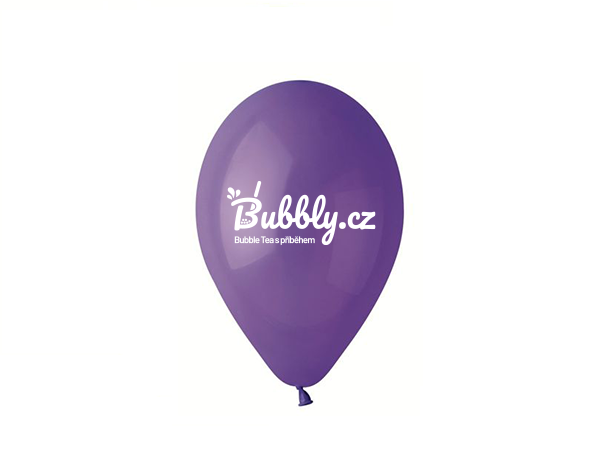 Nafukovací balónek s logem - fialový, 1ks