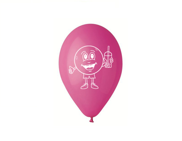 Nafukovací balónek s bubblym, růžový
