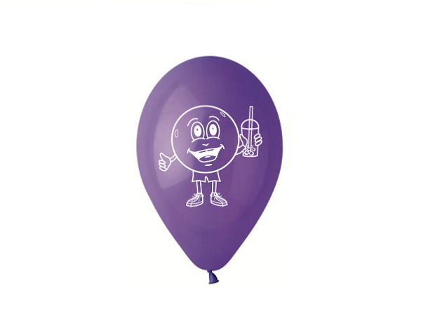 Nafukovací balónek s bubblym, fialový