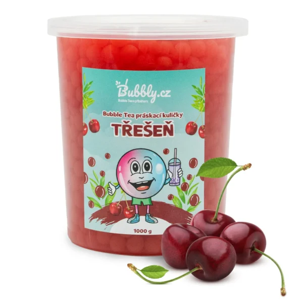 Bubble Tea práskací kuličky – třešeň, 1000g