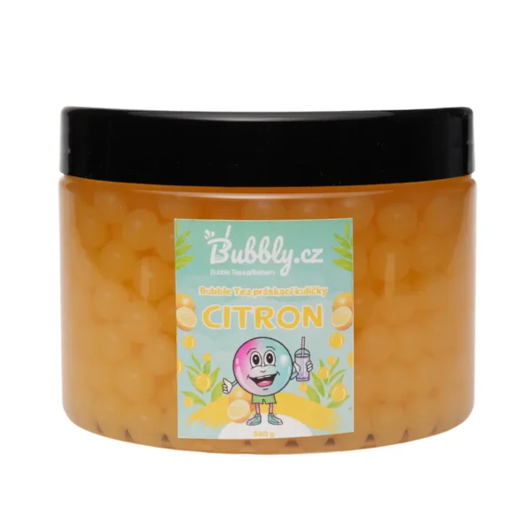 Bubble Tea práskací kuličky – citron, 500g