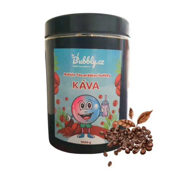 Bubble Tea práskací kuličky – káva (bez kofeinu), 1000g
