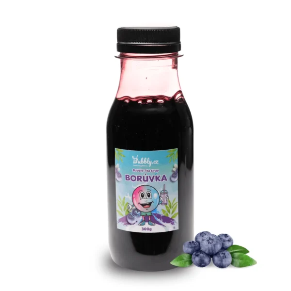 bubble tea sirup borůvka