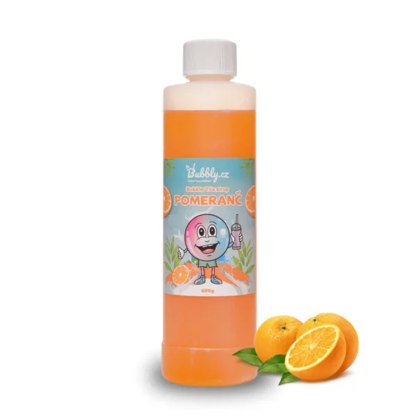 bubble tea sirup pomeranč