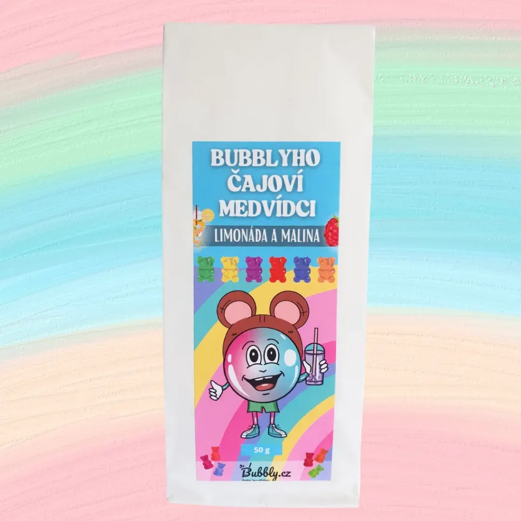 Bubblyho čajoví medvídci limonáda a malina