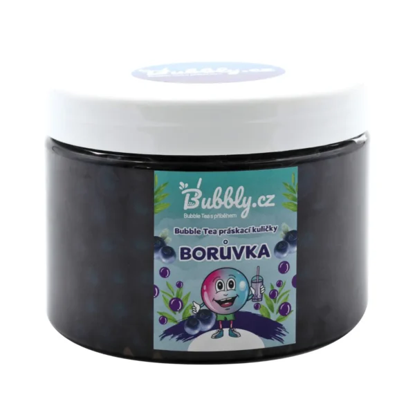 Bubble Tea práskací kuličky – borůvka, 250g